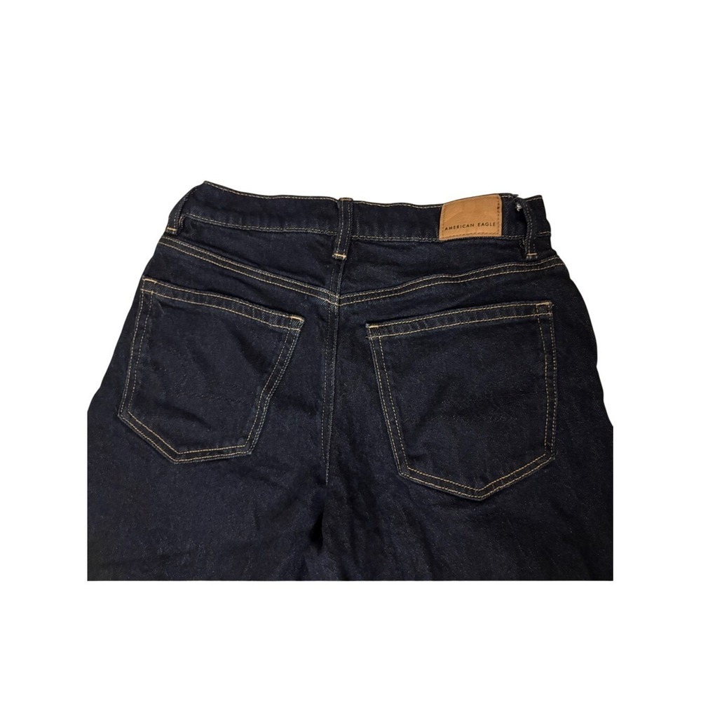 American Eagle Dark Indigo Stretch Denim Shorts - Picture 6 of 8